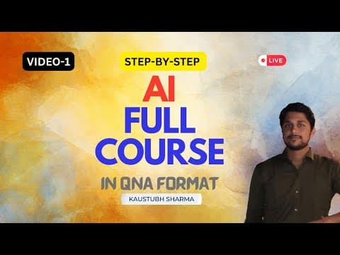 AI FULL COURSE : AWS AI, Azure AI, Google Cloud AI BY KAUSTUBH SHARMA WITH SUBTITLE