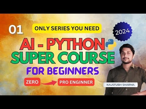 1. PYTHON FULL COURSE FOR BEGINNERS AI PYTHON HOW TO INSTALL VSCode Visual Studio Code Python Setup