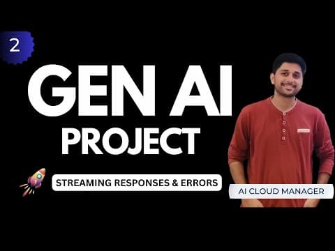 GEN AI PROJECT 2024 STREAMING RESPONSES & ERRORS USING STREAMLIT, COHERE & PYTHON