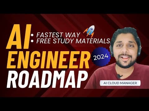 AI ROADMAP FOR BEGINNERS 2024 | HOW TO LEARN AI IN 3 MONTHS GEN AI ENGINEER AI JOBS START AI