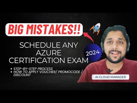 HOW TO SCHEDULE AI-900 AZURE AI FUNDAMENTAL CERTIFICATION EXAM ?