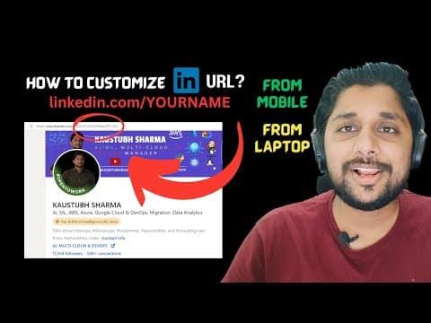 How to Customize Linkedin URL in Mobile as well as on Computer?